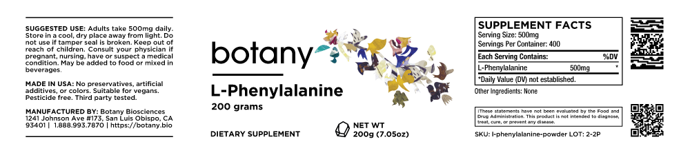 L-Phenylalanine – Powder, 200g